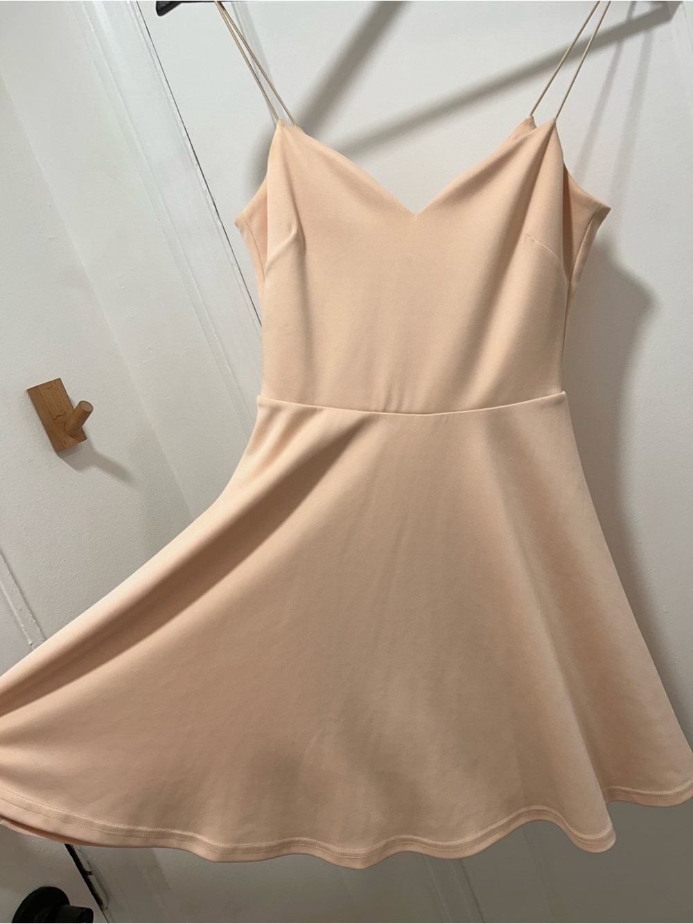 ASOS Blush Peach Spaghetti Strap Mini Dress